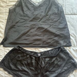🖤Victoria's Secret Black Lace Pajama Set🖤